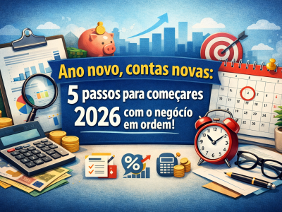 Ano novo, contas novas: 5 passos para começar 2026 com o negócio em ordem começa agora!